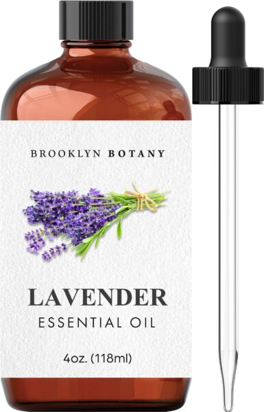 pure and natural lavender essential oil for calming aromatherapy
